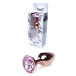 Анальная пробка металлическая Jewellery Rose Gold Plug