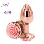 Анальная пробка металлическая Rose Buttplug Small "Rear Assets"