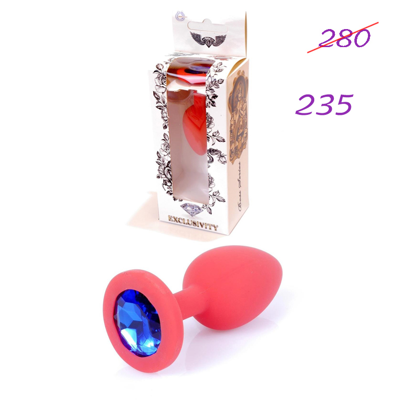 analnaya-probka-so-strazom-jewellery-red-silicone-blue-diamond-small-6400080-skidka Dop anal din silicon cu stras Jewellery Blue Silikon Red Plug Small - imagine 1