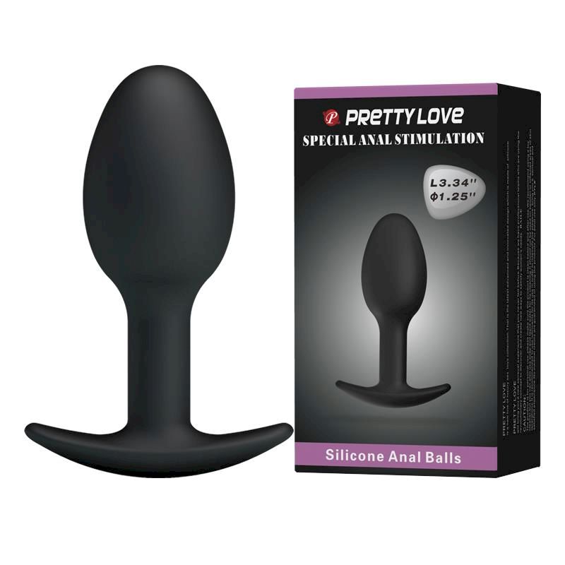 Анальная пробка со смещенным центром тяжести Heavy Balls plug "Pretty Love" Анальная пробка со смещенным центром тяжести Heavy Balls plug "Pretty Love" — изображение 1