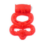 Эрекционное виброкольцо Vibrating CockRing Red "Boss Series"