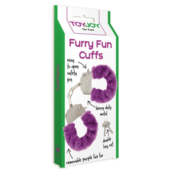 Наручники фиолетовые Furry Fun "Toy Joy"