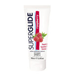 Съедобный лубрикант SuperGlide Raspberry на водной основе Hot 75 мл
