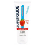 Lubrifiant comestibil SuperGlide Strawberry pe bază de apă 75 ml