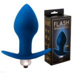 Анальная пробка с вибрацией Flash Hugo "Lola toys"