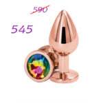 Dop anal din metal Rose Gold M "Rear Assets"