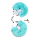 Cătușe cu blană albastră Furry Cuffs Blue "Boss Series"