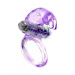 Эрекционное виброкольцо с клиторальной стимуляцией Rabbit Vibro CockRing Purple "Boss Series"
