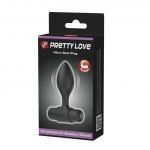 Dop anal cu vibrații Vibra Butt Plug Black „Pretty Love” - imagine 5