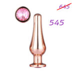 Plug anal Gleaming Love Rose Gold Pleasure Plug M „Dream Toys”