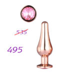 Dop anal Gleaming Love Rose Gold Pleasure Plug S "Dream Toys"