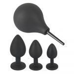 Набор анальных пробок с анальным душем Black Velvet Anal Kit — изображение 6
