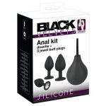 Набор анальных пробок с анальным душем Black Velvet Anal Kit