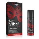 Gel excitant – vibrator lichid cu efect de încălzire Sexy Vibe! Hot Liquid Vibrator "Orgie" 15 ml