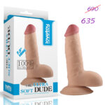 Фаллоимитатор телесный 7.5" The Ultra Soft Dude "LoveToy"