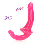 Страпон без ремней светящийся Strapless Strap-On 6" RealRock "Shots"