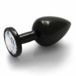 Анальная пробка металлическая Round Gem Butt Plug Medium Ouch! "Shots"