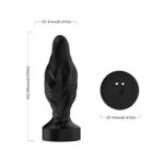 Анальная пробка на вибрации Limonster Black USB "Boss Series" — изображение 5