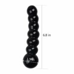 Placa anală-stimulator 6.8″ Glass Romance Black “LoveToy” - imagine 2