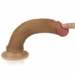 Faloimitator 7” Dual layered Platinum Silicone Cock "Lovetoy" - imagine 4