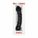 Faloimitator din sticlă 7″ Glass Romance Black “LoveToy” - imagine 2