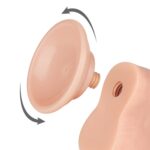 Фаллоимитатор телесный с подвижной текстурой 8'' Sliding Skin Dual Layer Dong Flesh "LoveToy" — изображение 7
