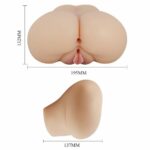 Masturbator vagină-anus cu vibrație Luna Vagină și Anal “Crazy Bull” - imagine 3
