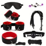 Набор игровой BDSM Bondage Box EroticFantasy черный с красным
