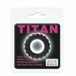 Эрекционное кольцо Titan Ring черное "Baile" — изображение 5