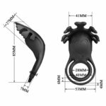 Inel pentru penis cu vibrații Ruben cu 7 funcții USB “Pretty Love” - imagine 2