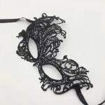Кружевная маска для эротических игр Royal Mask Black — изображение 3