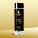 Масло для эротического массажа Massage Oil Аmber & Musk HOT 100 мл