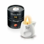 Массажная свеча c ароматом персика Peach Massage Candle "Plaisir Secret" 80 мл
