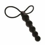 Насадка-страпон с эластичными кольцами для двойного проникновения Black Velvets — изображение 2