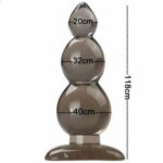 Силиконовая анальная пробка в форме елочки Silicone Anal Plug — изображение 2