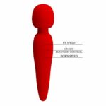 Вибромассажер Meredith Wand Red "Pretty Love" — изображение 4