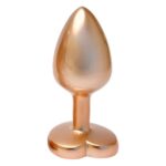 Dop anal din metal Gleaming Love Matte Gold Plug Large „Dream Toys” - imagine 2