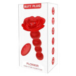 Vibrostimulator anal rotativ Rose, perle anale cu 9 funcții de vibrație USB „Boss Series” - imagine 13