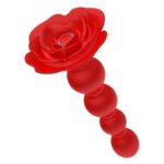 Vibrostimulator anal rotativ Rose, perle anale cu 9 funcții de vibrație USB „Boss Series” - imagine 4