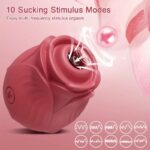Stimulatorul fără contact Happy Meeting Rose Massager USB cu 10 funcții „Boss Series” - imagine 4