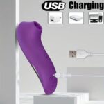 Вакуумный стимулятор клитора Air Stimulator Sucking vibrations USB 5 функций Purple — изображение 4