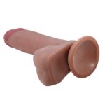 Faloimitator flexibil, de culoare carne, cu textură mobilă Sliding Skin 8.1” Flesh “Baile” - imagine 10