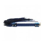 Biciul cu multe cozile albastră Florence Collection Flogger Ouch! "Shots"