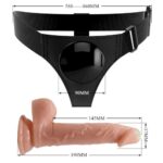 Страпон Harness Briefs Kevin Universal Strap-On 7.2" "Pretty Love" — изображение 3