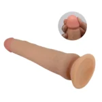 Falloimitator cu textură realistă și mișcări flexibile Sliding Skin Tiemeyer 9.8″ “Pretty Love” - imagine 2