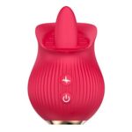 Клиторальный мини-вибратор с язычком Petal Bliss USB 12 функций