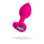 Dop anal din silicon cu strasuri ToDo Anal Plug Diamond Heart "ToyFa"