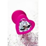 Dop anal din silicon cu strasuri ToDo Anal Plug Diamond Heart "ToyFa" - imagine 2