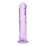 Dildo cu ventuză RealRock Crystal Clear Dildo "Shots"