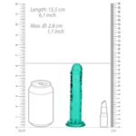 Фаллоимитатор с присоской RealRock Crystal Clear Dildo "Shots" — изображение 2